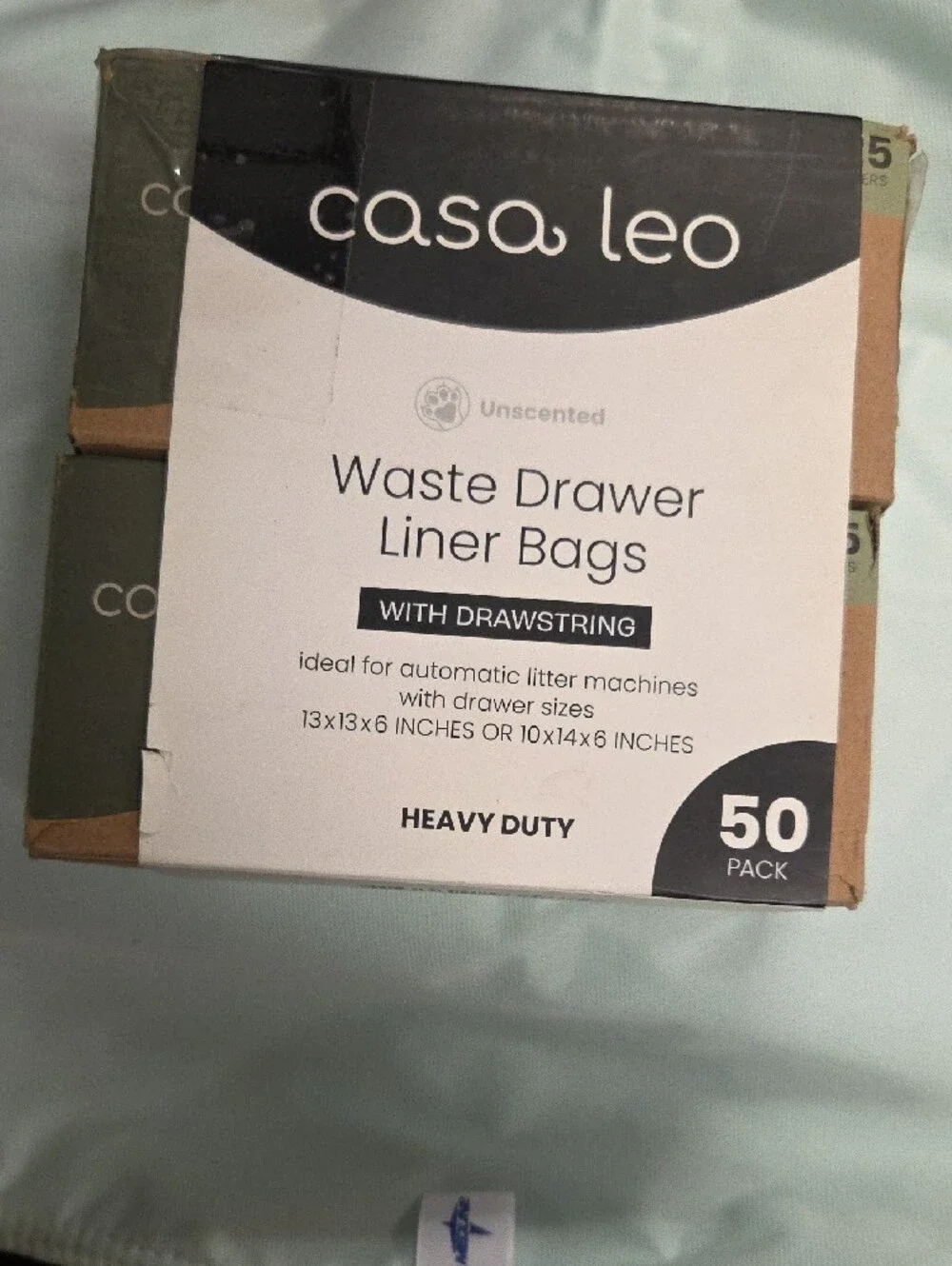 Unscented Waste Drawer Liner Bags - White (25 ct)